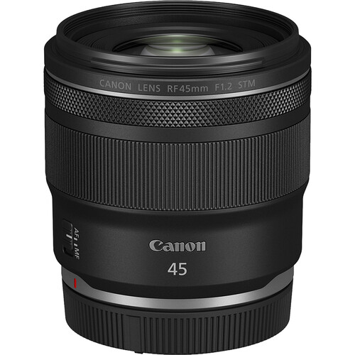 Product shot of the Canon 45mm f/1.2 STM
