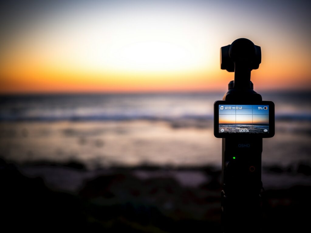 Close-up of DJI Osmo Pocket 3 in action